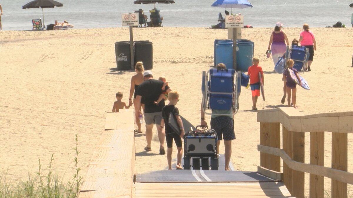 People heading to Tybee Island beaches to begin the Labor Day weekend.