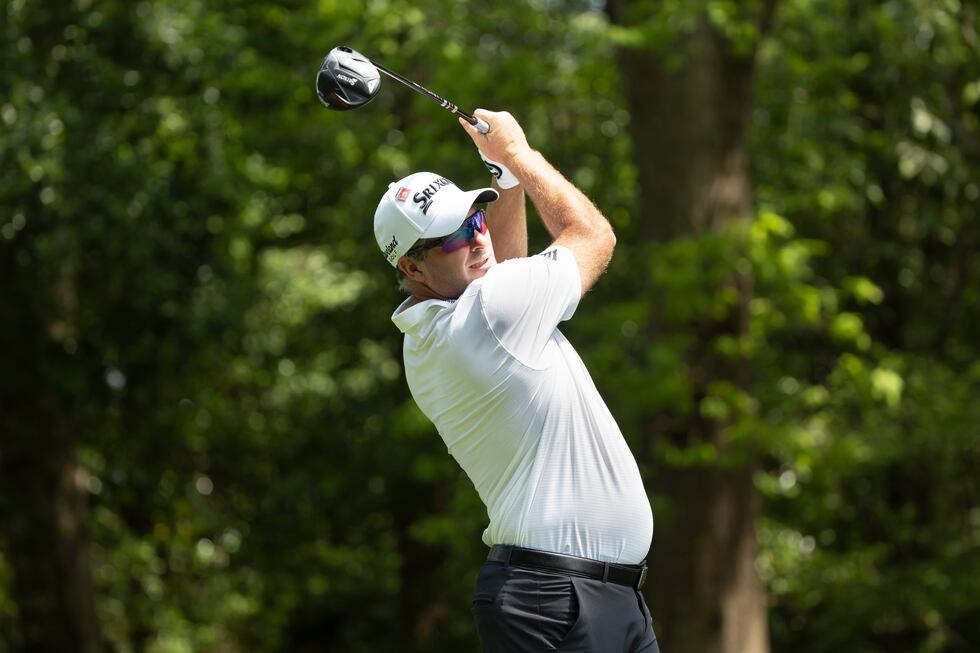 Ryan Fox of New Zealand plays a stroke from the No. 2 tee during the first round of the 2023...