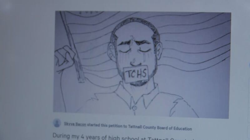 A former Tattnall County High School student has started a petition to support her former...