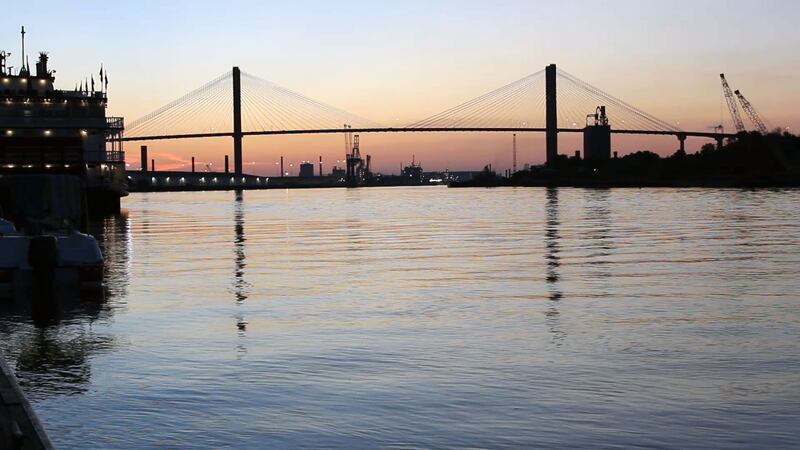 The Savannah Bridge is a great starting point for this trip on old Highway 17.