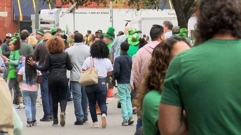 Despite the cancellation of Savannah's St. Patrick's Day festivities, large crowds could still...