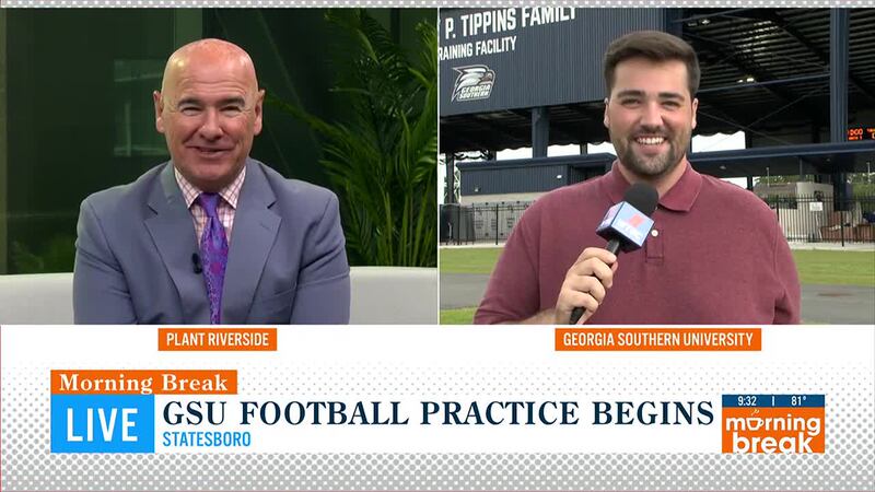 Georgia Southern Football’s first practice of preseason camp