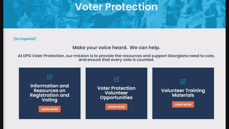 Voter Protection Website created by Georgia Democrats