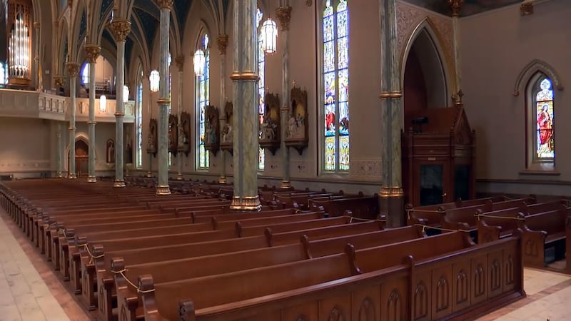 Inside the Cathedral Basilica of St. John the Baptist in downtown Savannah.