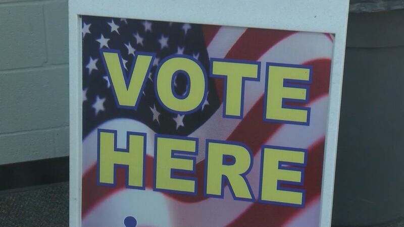 voting sign in