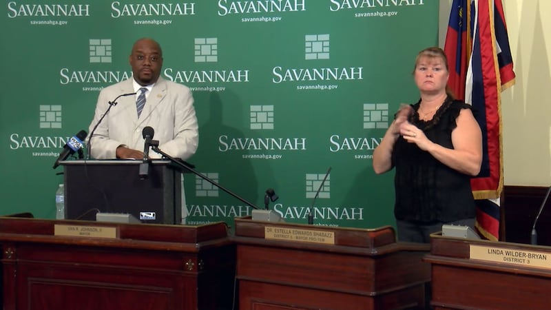 Savannah Mayor Van Johnson during his weekly COVID-19 update on 6/30/2020.
