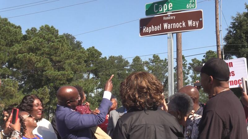 “Raphael Warnock Way” is now an official destination in Savannah.