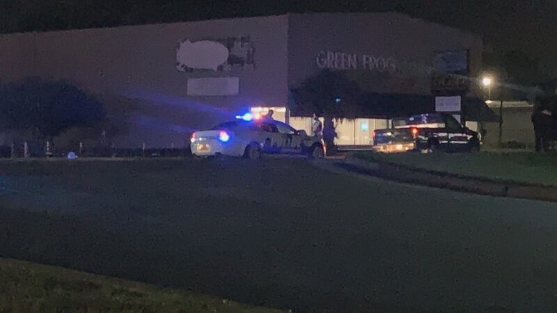 A car hit a pedestrian near the Oglethorpe Mall on Thursday night.