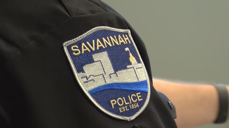 A Savannah Police Department badge.