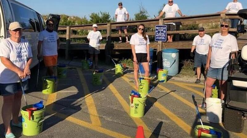 Fight Dirty Tybee volunteers picked up litter on the beach.
