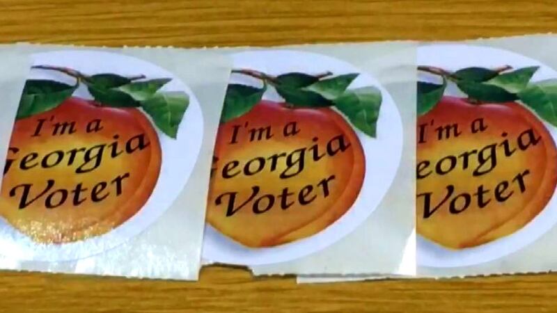 Georgia election stickers