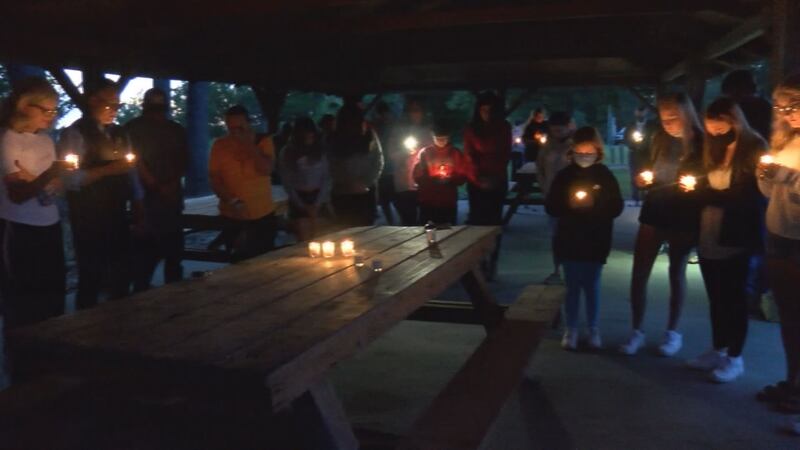 Family and friends of a teenager hit by a car on Whitefield Avenue last week held vigil for...