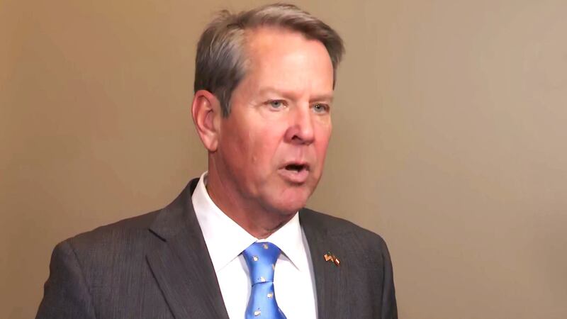 During a visit to Augusta, Georgia Gov. Brian Kemp discusses the Augusta University Health...