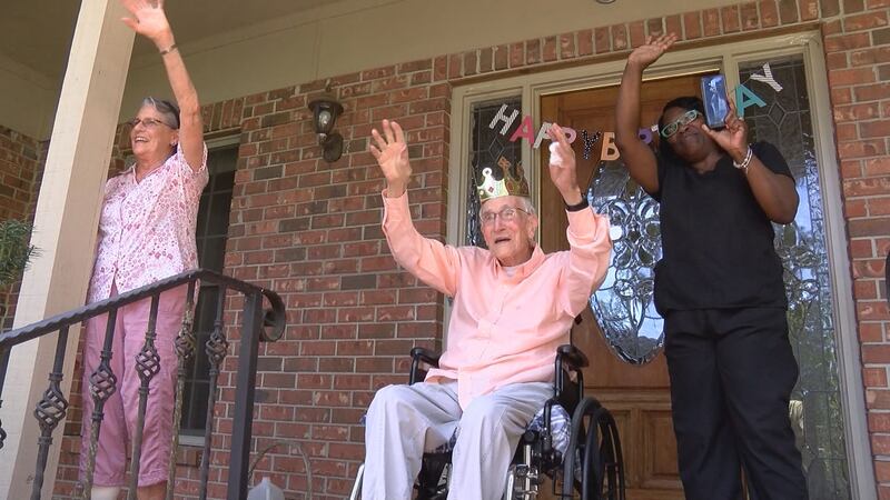 So much love and joy for a man who has just about seen it all.
