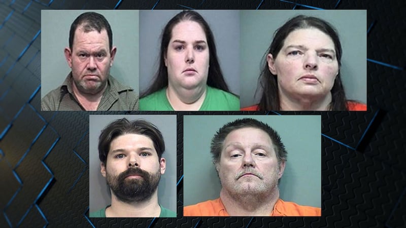 Top (L to R) Elwyn Crocker, Candice Crocker, and Kim Wright. Bottom (L to R): Mark Wright and...